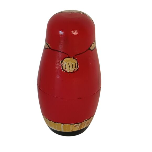 Santa Claus Nesting Dolls Wooden Christmas Set of Four (4) Complete Original Box - Picture 13 of 13